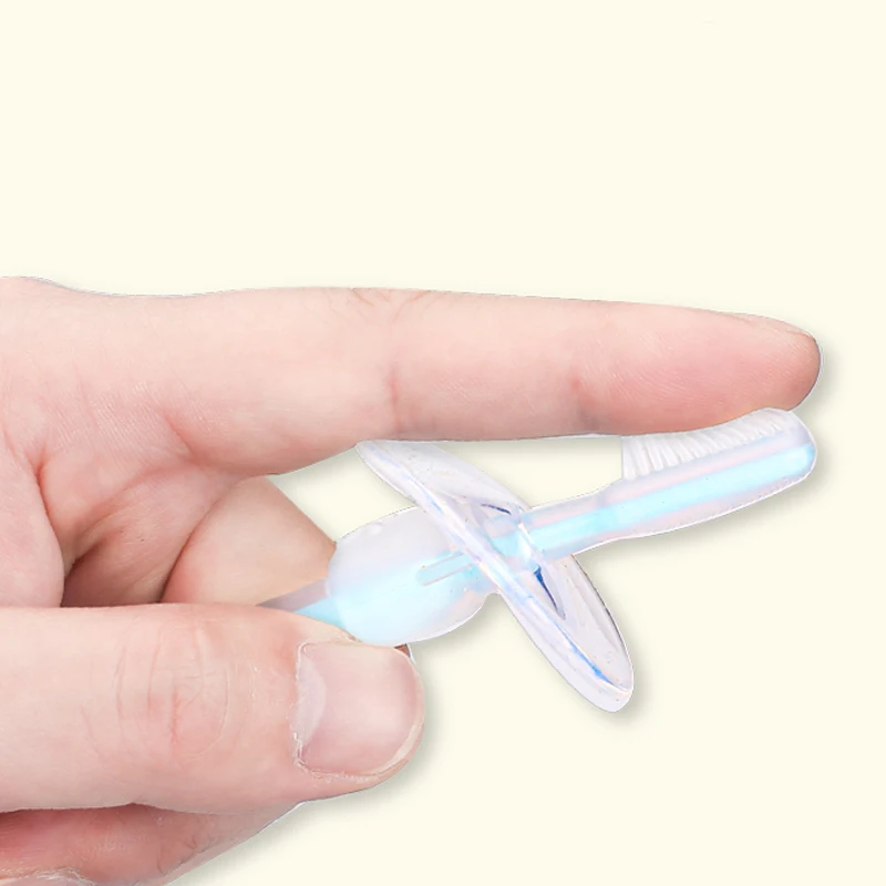 Cepillo de dientes de entrenamiento de silicona suave para bebé, herramienta de cepillo de dientes para cuidado bucal, cepillo de dientes flexible para niños, artículos para recién nacidos - imagen 4