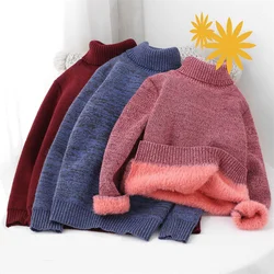Suéter grueso cuello alto para niños – Ropa de abrigo cálida invierno