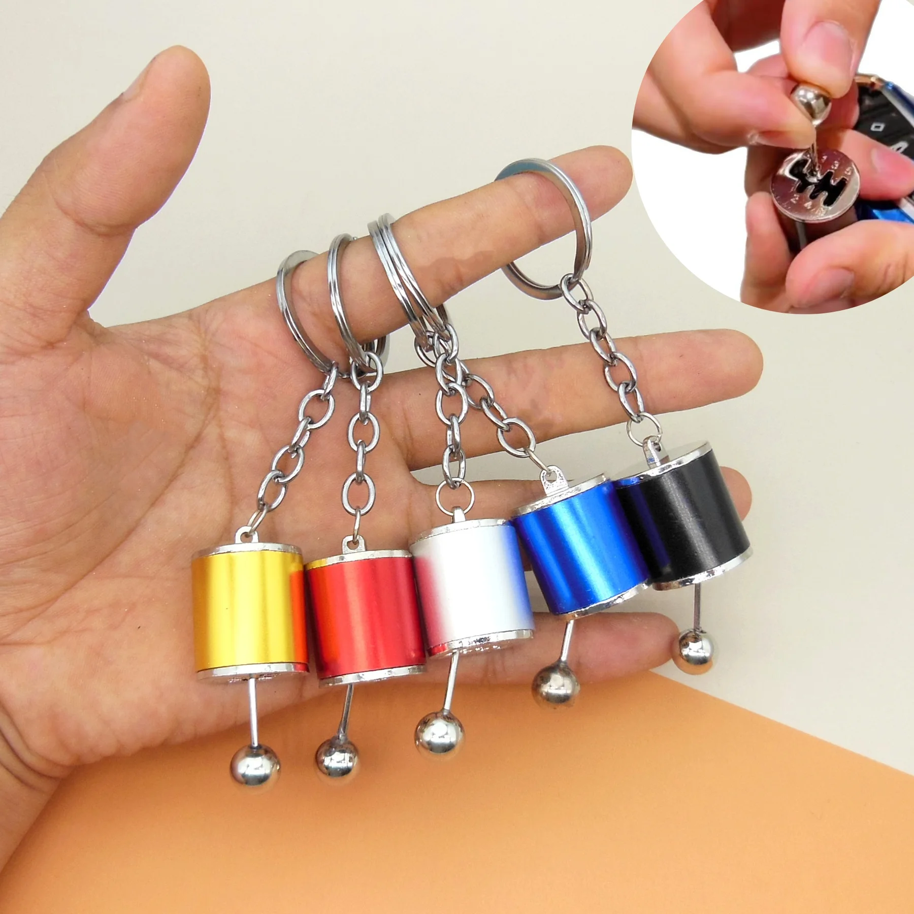 Llavero de juguete de cambio de marchas de transmisión manual, modelo de simulación de caja de cambios de modificación de coche personalizado creativo para aliviar el estrés - imagen 4