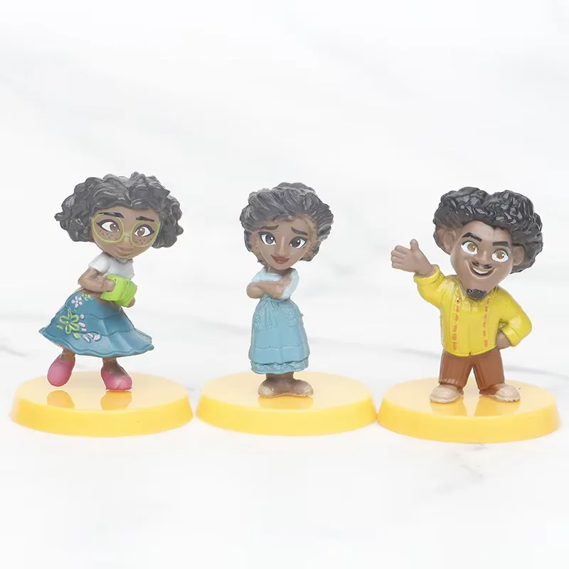 12 unids/set Disney Encanto Mirabel Luisa 4,5 cm versión Q figuras de acción Mini muñecas juguetes para niños modelo para regalo de niños - imagen 4