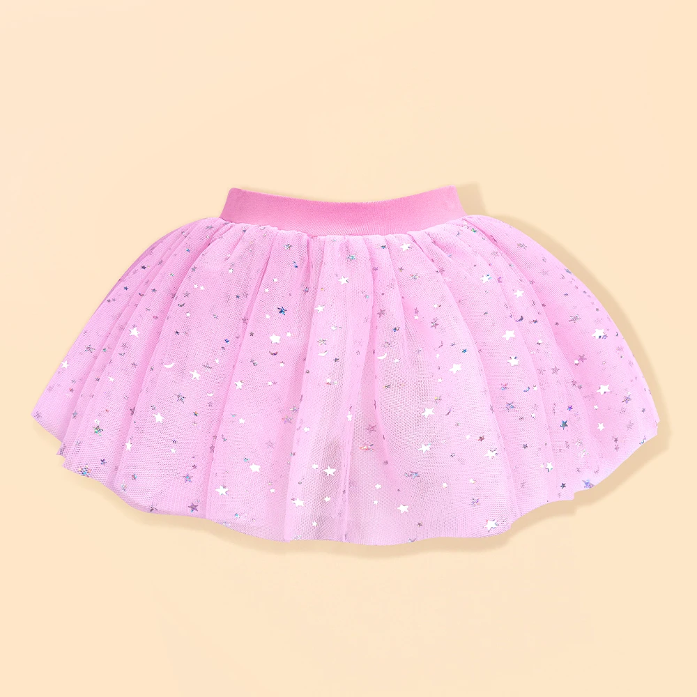 Falda tul con lentejuelas brillante para niña estilo ballet princesa - imagen 3