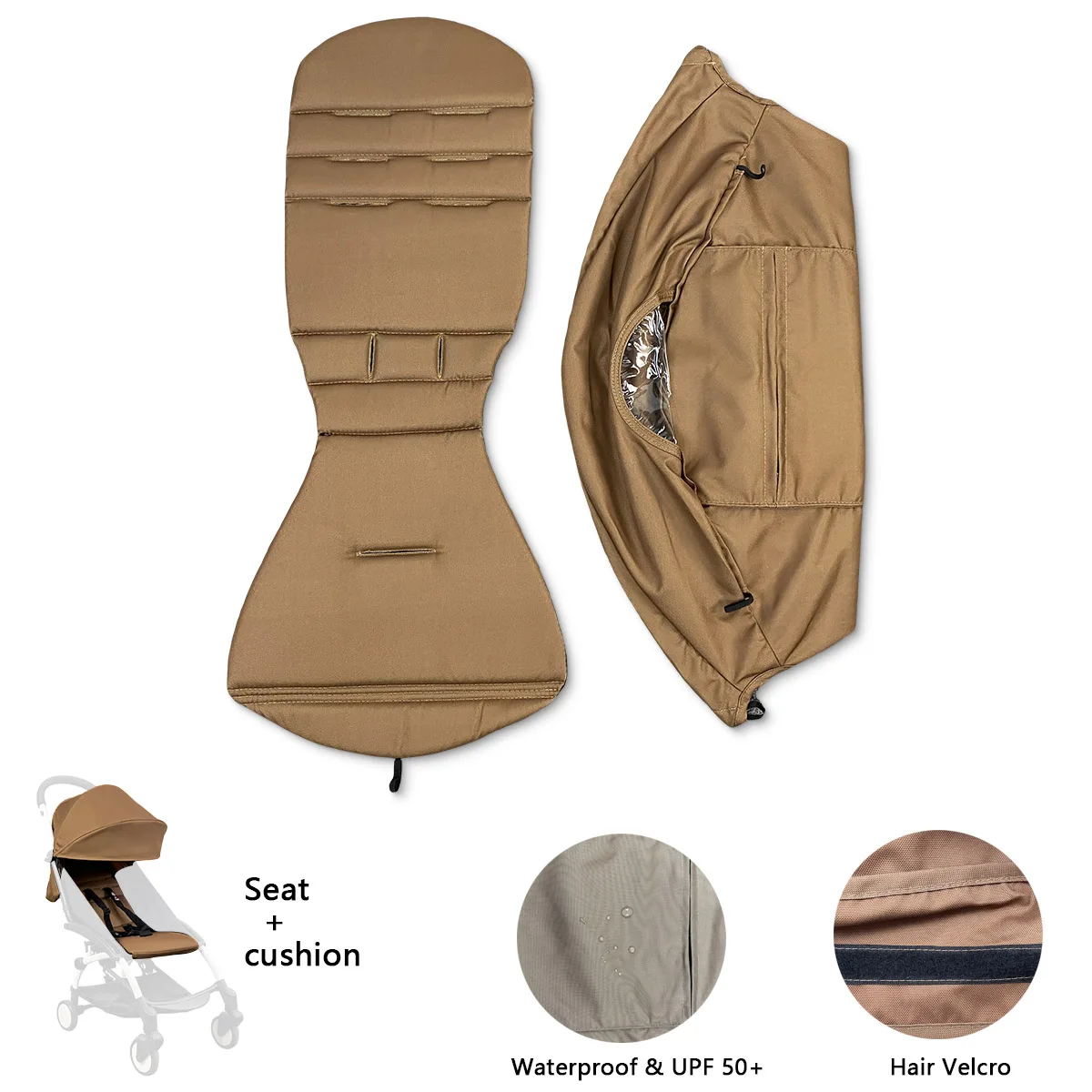 Babyzen YOYO funda para asiento con bolsillo trasero cremallera - imagen 4