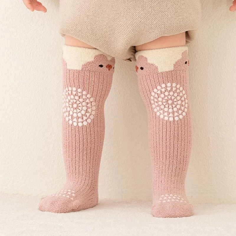 M76C Calcetines hasta rodilla para bebé, calcetines por encima rodilla para niños y niñas 0 a 3 años, calcetines - imagen 4