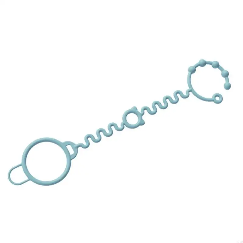 D7YD Correa silicona fácil usar Portavasos a prueba caídas Portavasos ajustable para asegurar biberones y tazas en - imagen 2