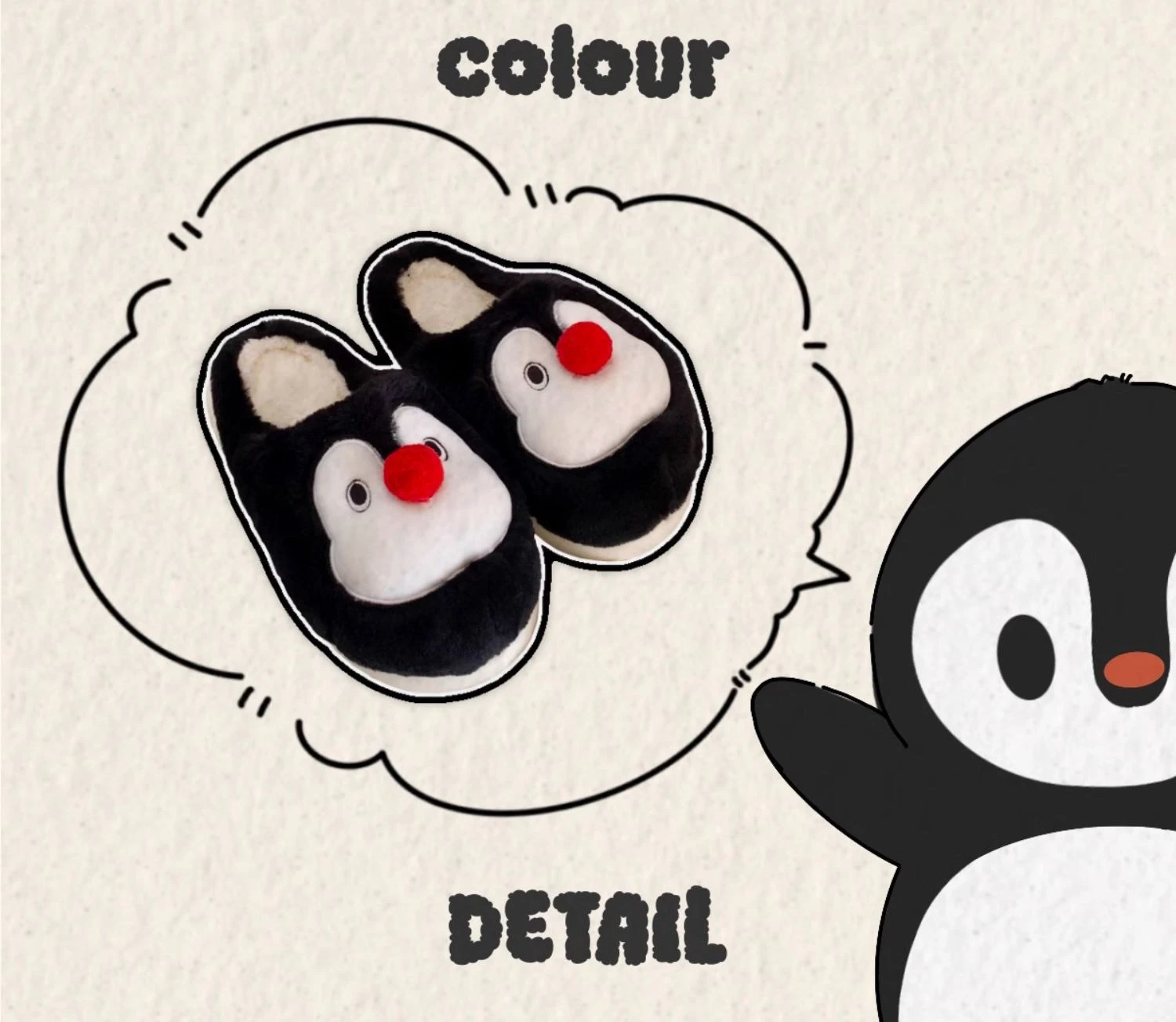 Zapatillas pingüino - interior