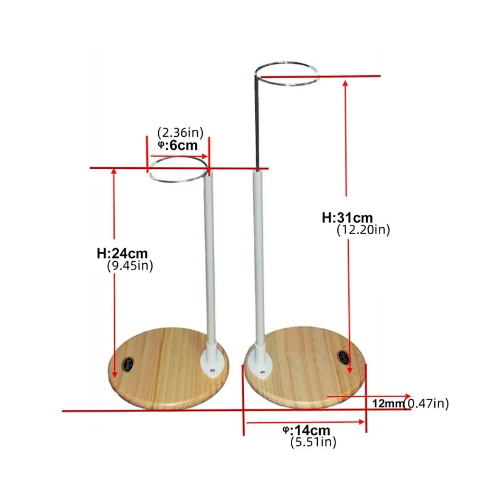 Soporte ajustable para muñecas y figuras de acción de madera - imagen 2