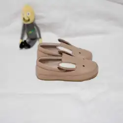 Zapatos para niños de cuero genuino, zapatillas de deporte transpirables con suela suave para niños pequeños, diseño de animales de dibujos animados, zapatos casuales duraderos antideslizantes para niños
