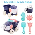 6pcs blue car