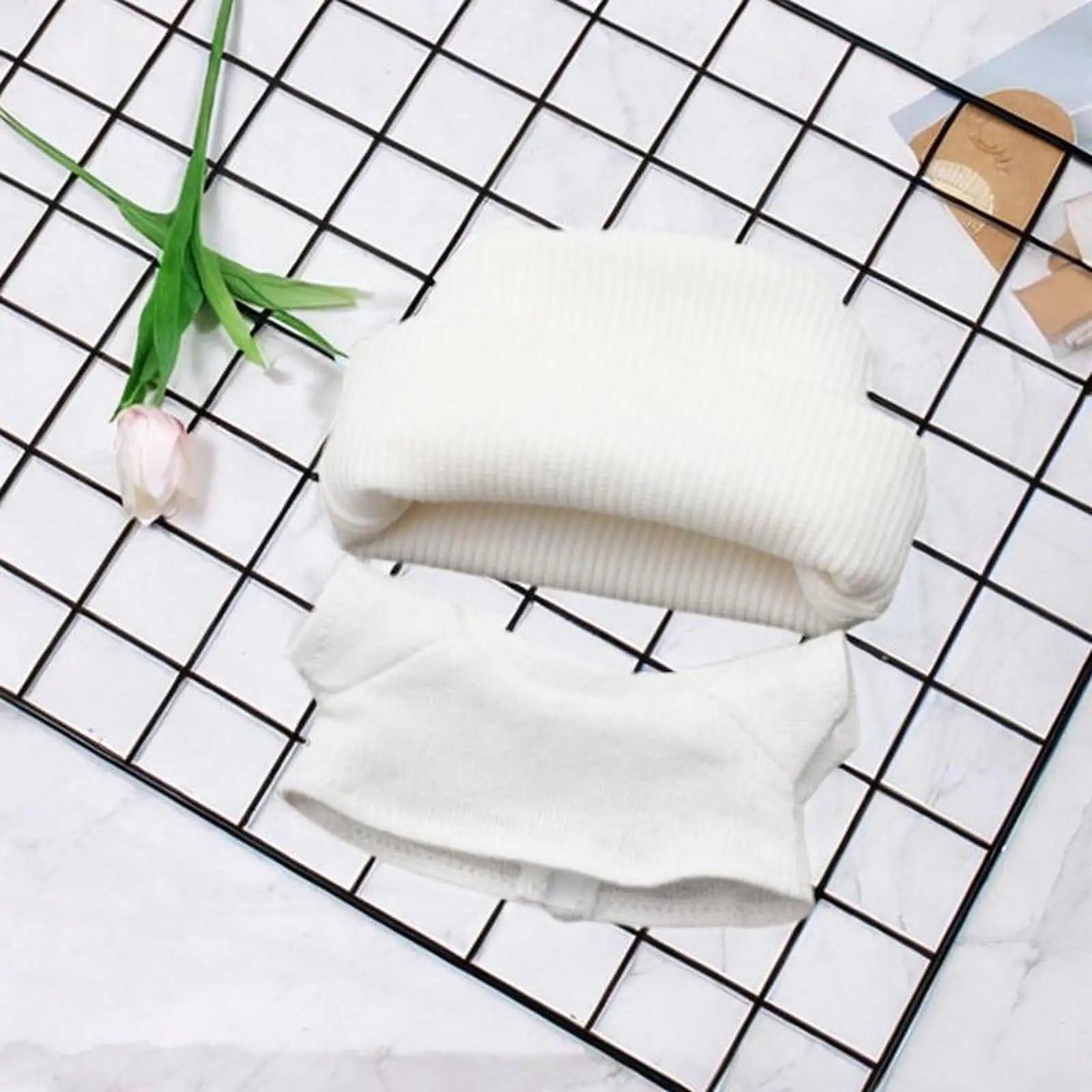 2 Pieces Fashion Dolls T Shirt and Hat Accs Handmade Clothing for 6.7inch Dolls Halloween Gifts Children's Gifts Birthday Gifts