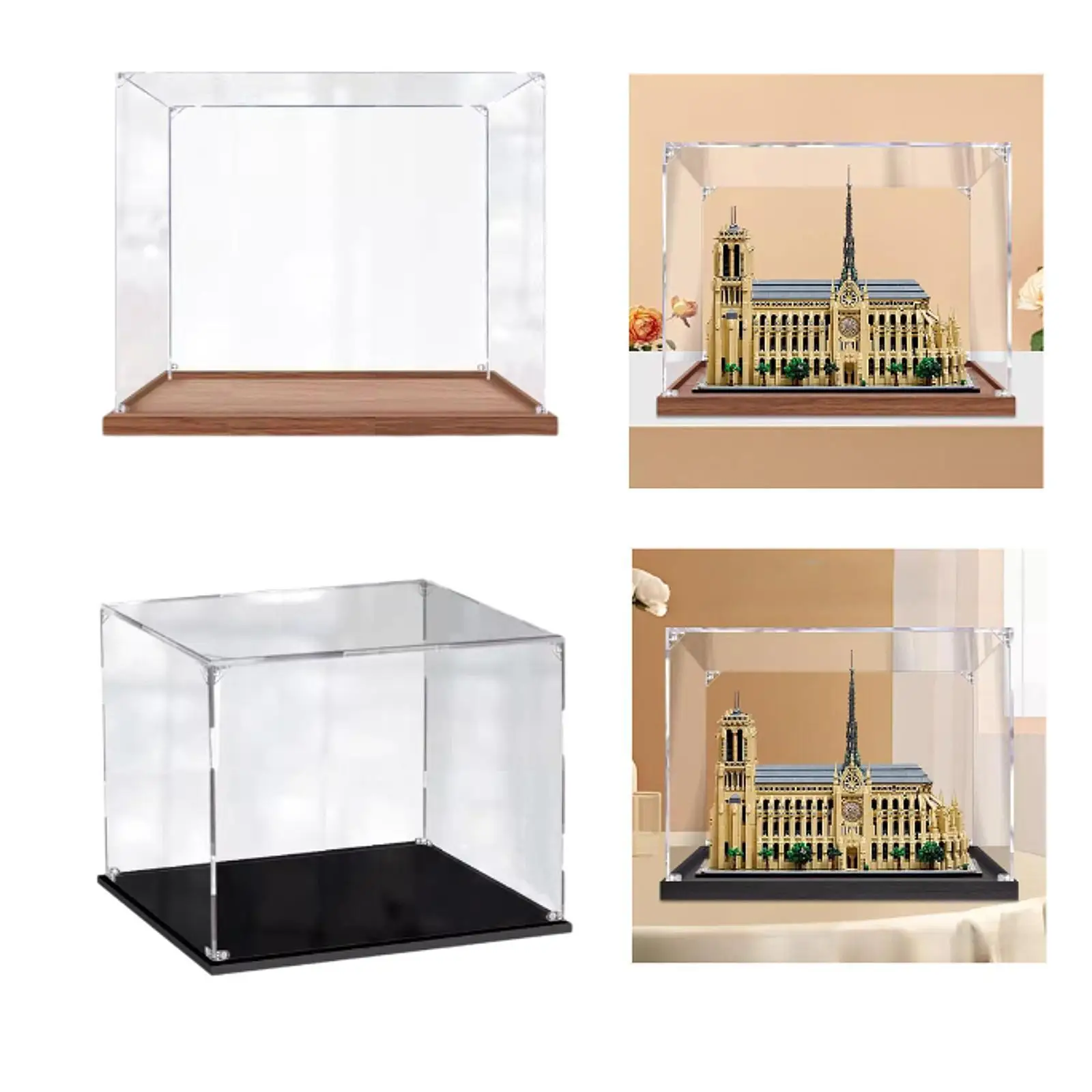 Action Figure Display Case Crafts Acrylic Display Case for Statue Shoes Toys