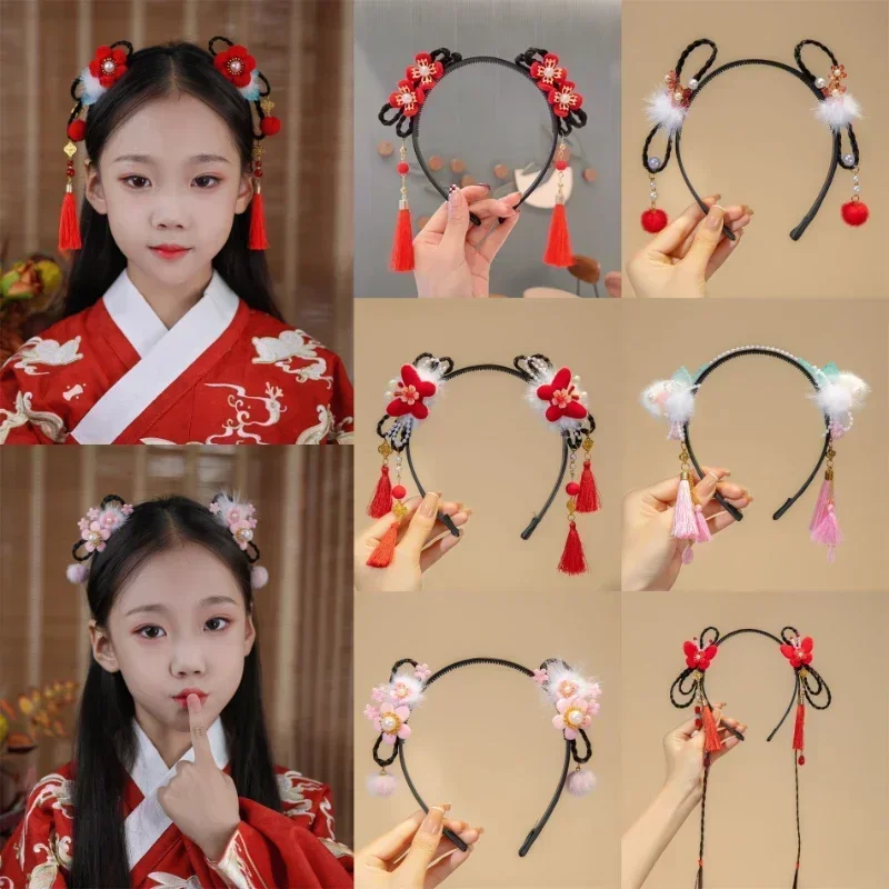 Pinzas y tocados Hanfu estilo antiguo para niña – Accesorios cabello - imagen 4