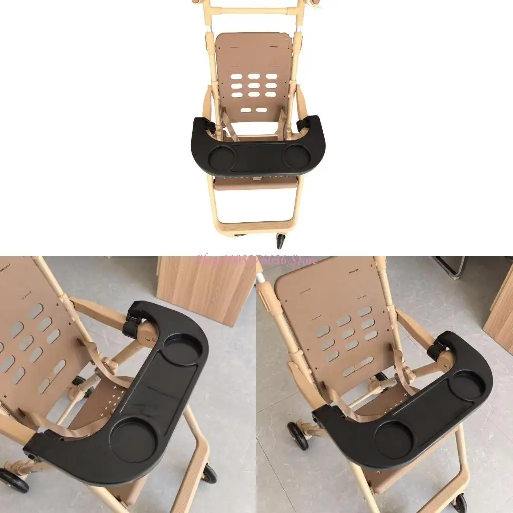 R6FD Baby Strollers Cena Organizador desmontable Bandeja Adjunta Camisetas Bandeja alimentos Plaz plato Cuerpo