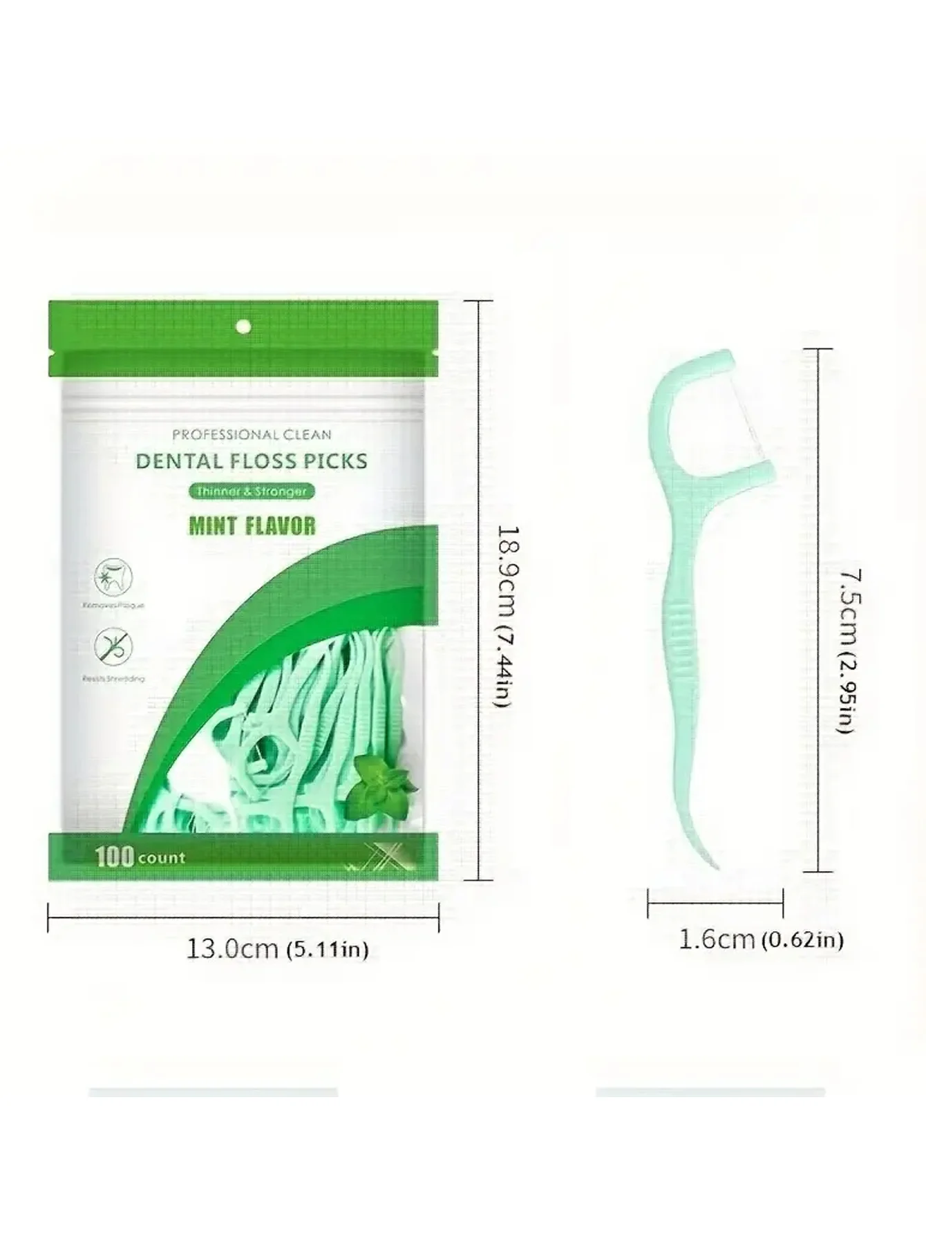 500 Uds. Hilo Dental con sabor a menta, palillos de dientes seguros de alta calidad, palillos de dientes de plástico, hilo dental ultrafino con sabor a menta - imagen 5