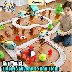 Tren eléctrico de aventura con vías – Juguete educativo para niños