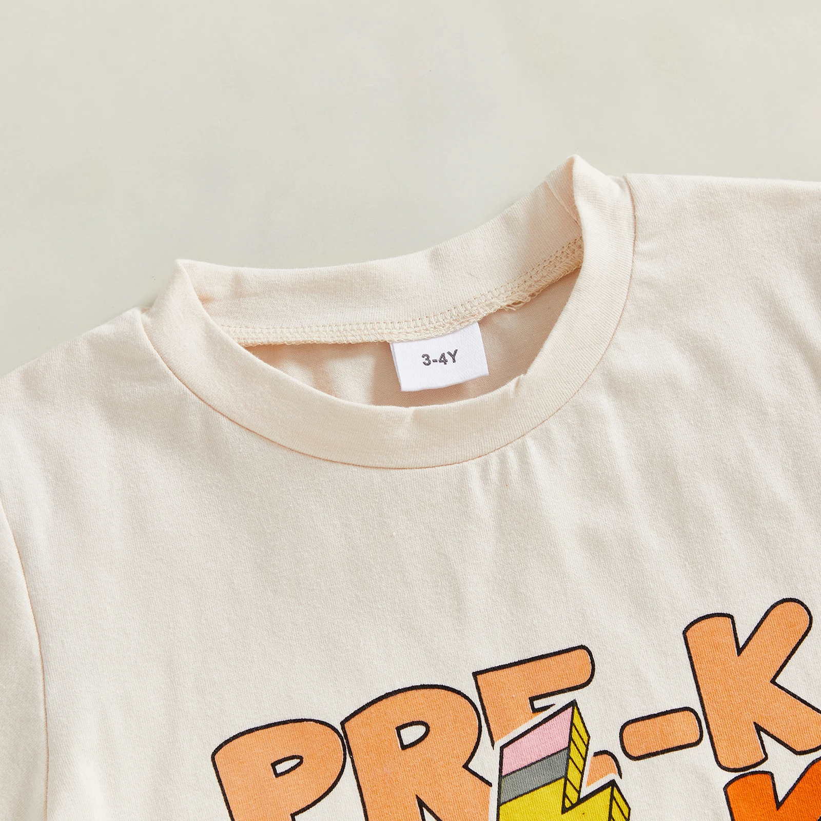 VISgogo Camiseta de regreso a la escuela para niños, camisetas de verano con estampado de letras y cuello redondo de manga corta para uso diario informal - imagen 5