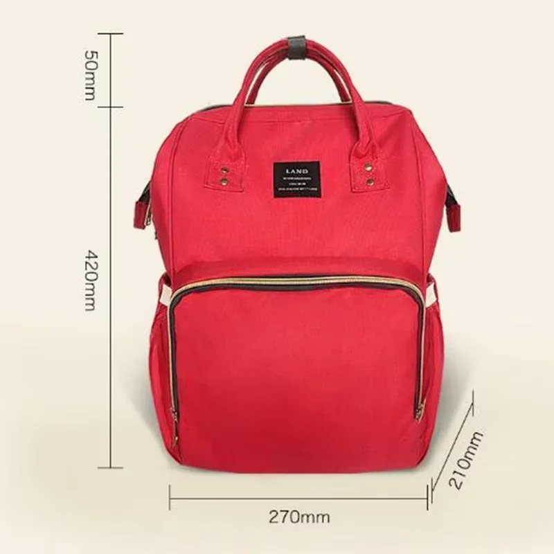 LAND Mommy bolsa de maternidad con cremallera antipérdida y organizador - imagen 3
