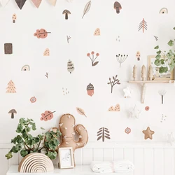 Vinilos decorativos boho con setas y hojas para cuarto infantil