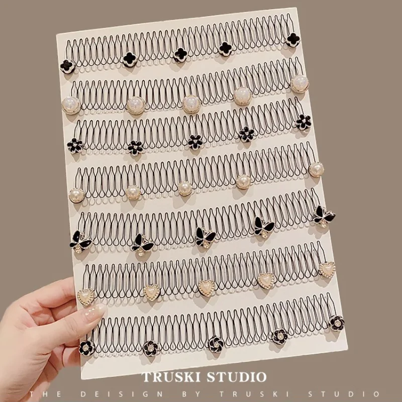 Horquillas para el pelo rotas con perlas coreanas para niñas, peine para el pelo largo con acabado, diadema para niños, horquillas para niños, accesorios para la cabeza - imagen 2