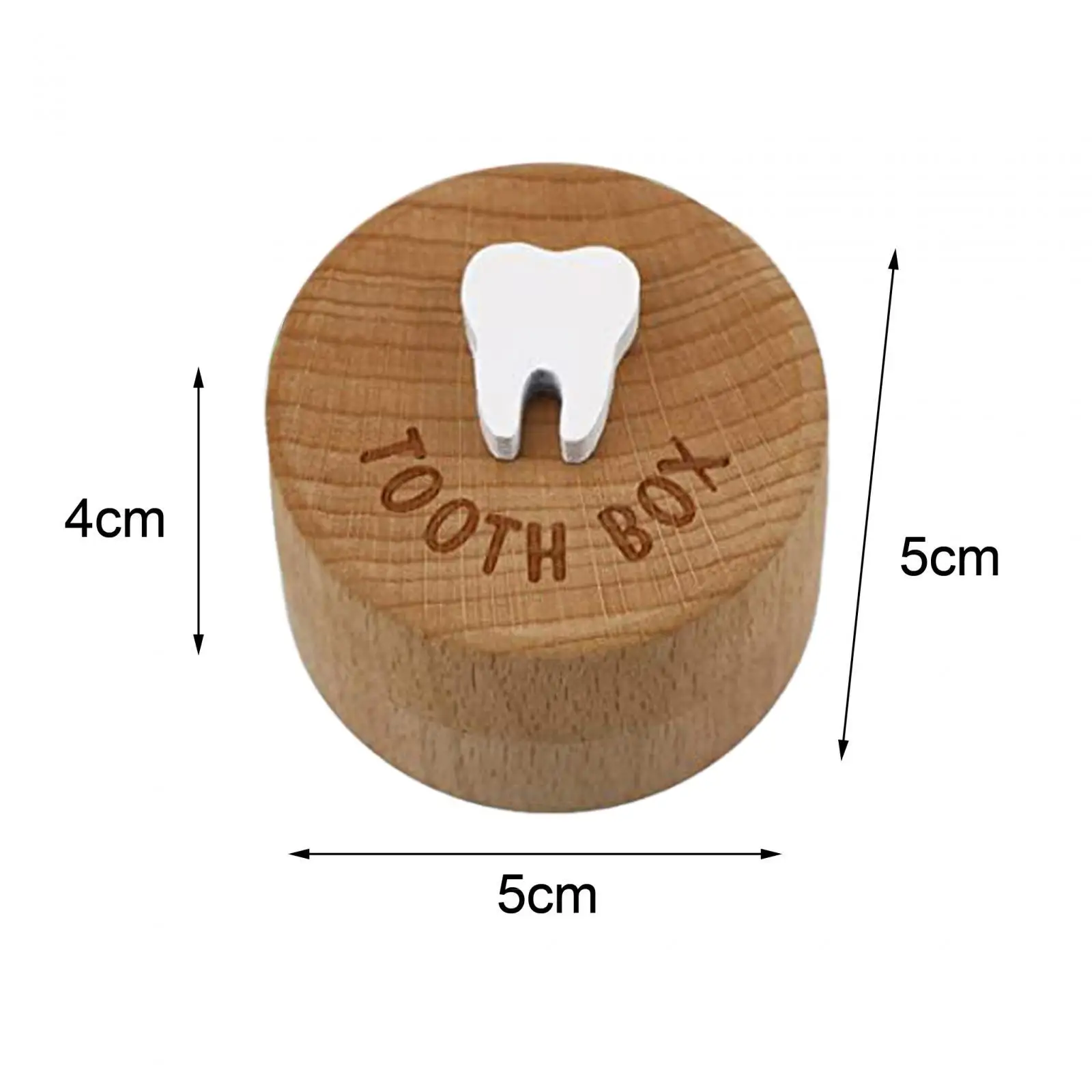 Caja para dientes de leche en madera – recuerdo de cabello natural - imagen 3