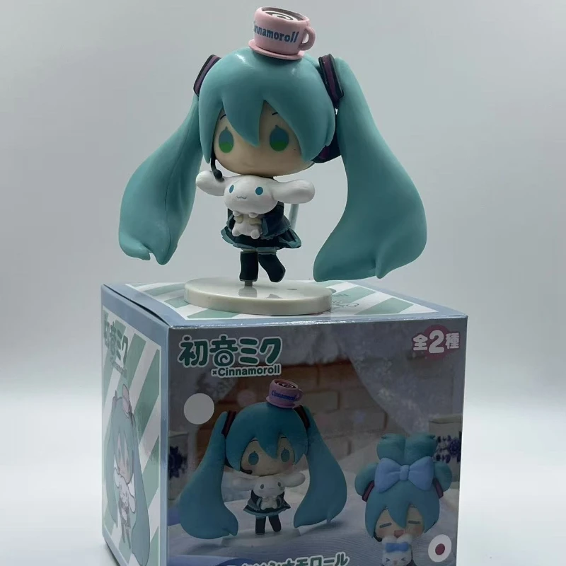 Hatsune Miku Cinnamoroll figura de felpa de PVC lindo Anime decoración juguete para regalo para niños coleccionistas regalo de cumpleaños - imagen 5