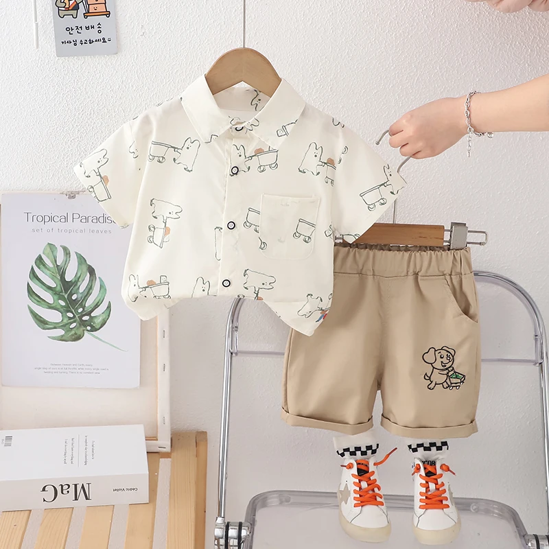 Conjunto verano algodón orgánico para bebé con camiseta y shorts - imagen 2