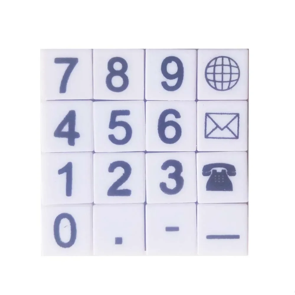 Rebricable 1x1 - Detalle número impreso