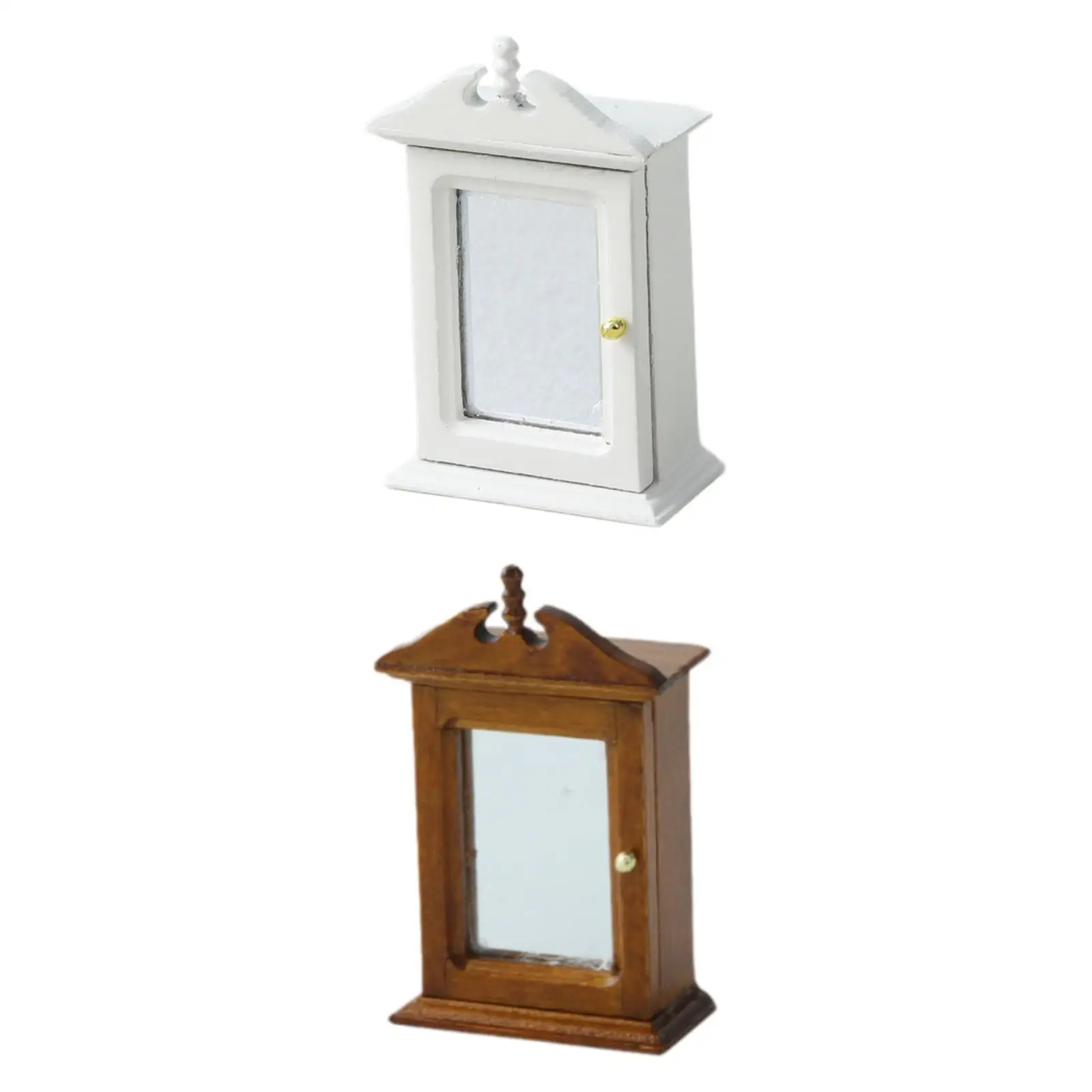 1:12 Scale Dollhouse Cabinet Handmade Furniture for Living Room Home Bedroom