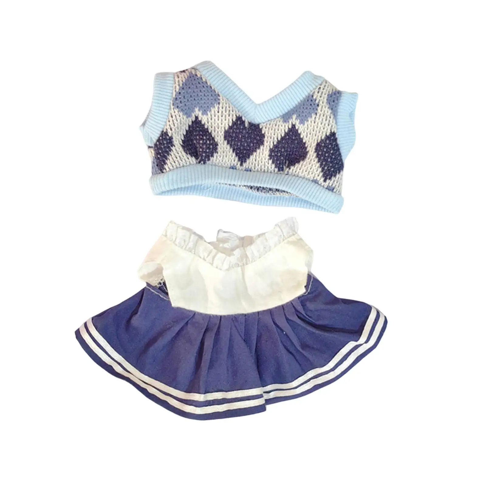 2 Pieces 20cm Dolls Clothes Costumes Doll Accessories Clothing Dress up Doll Clothing for Girls Dolls Pendant Doll Dolls Kids