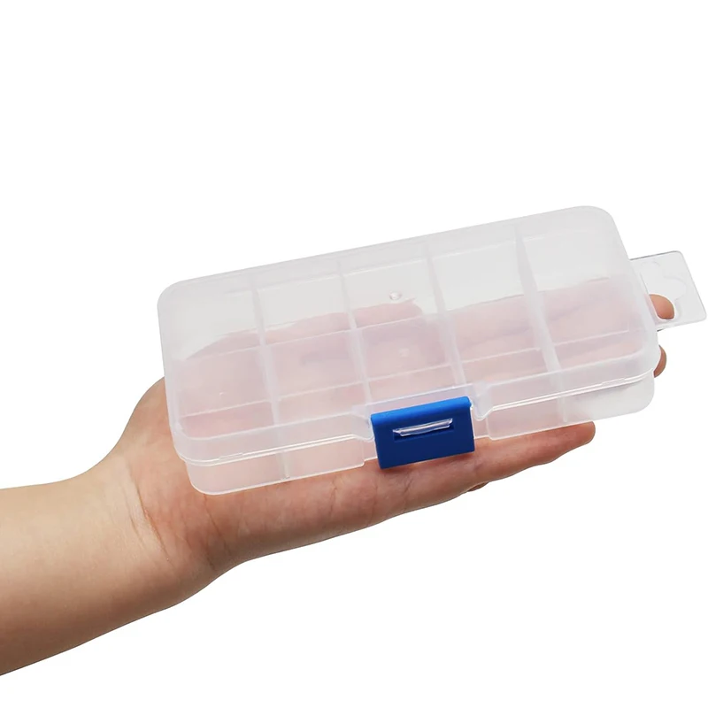 TMZ Caja de almacenamiento transparente con compartimentos desmontables - imagen 2