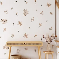 Pegatinas infantiles para pared – Diseño bohemio con hojas en acuarela