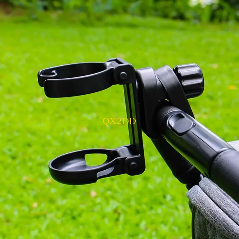 Portuito botella bebida plegable QX2D para cochecitos bicicletas fácil instalación agua giratoria tiburón - imagen 3