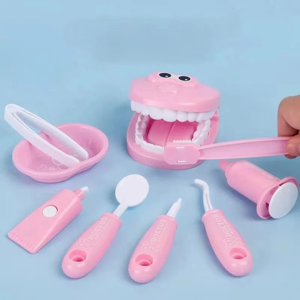 9 unids/set niños educación temprana médicos simulados juego de rol cepillado Oral práctica dientes modelo Montessori - imagen 3