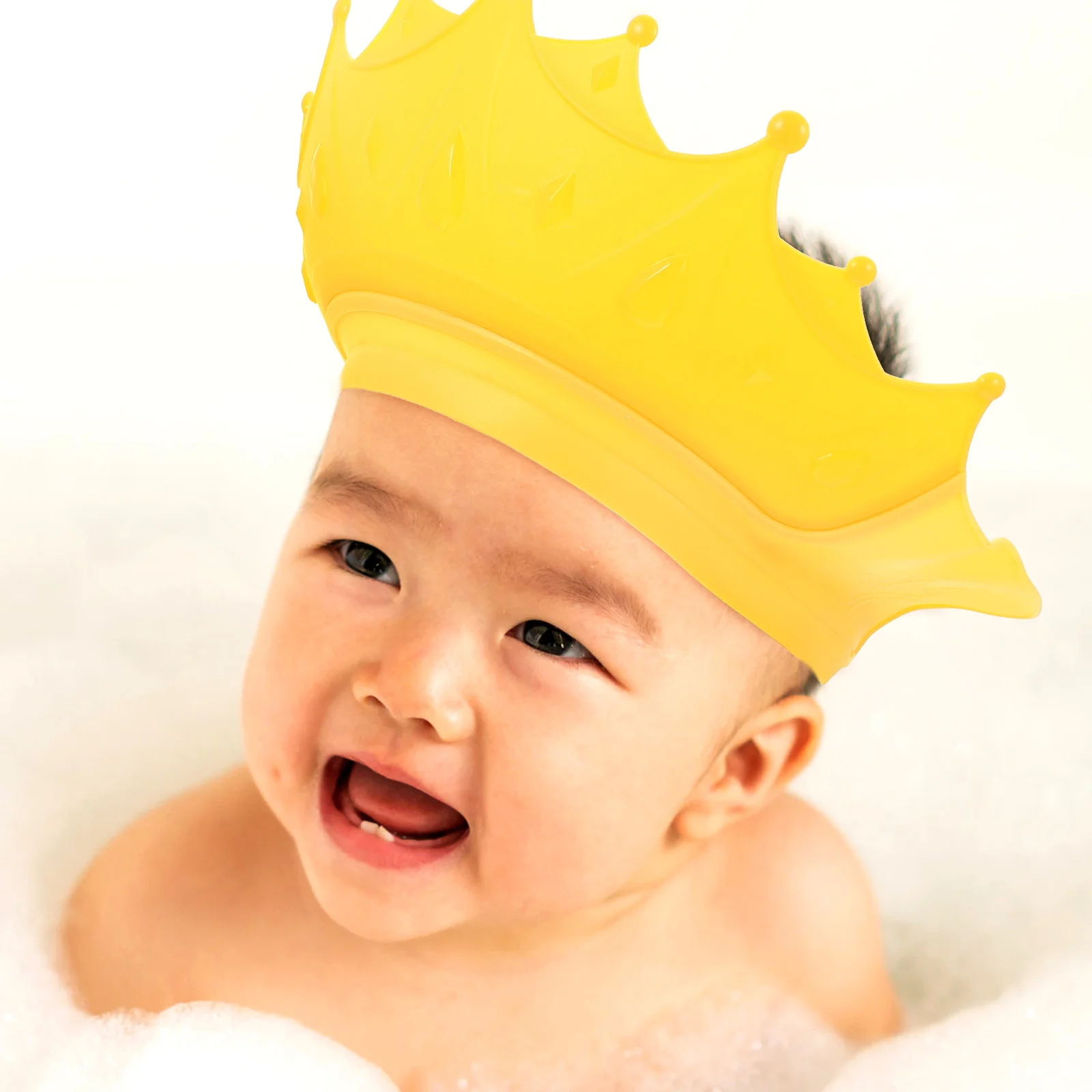 Gorro para lavar el cabello de bebé, gorro de baño para niños, gorro de champú impermeable ajustable para ducha, corte de pelo, protección solar, gorros de baño para niños - imagen 5