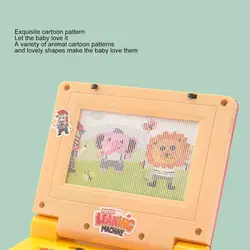 Portátil educativo de juguete con pantalla LED y música para niños