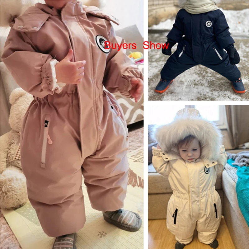 Mono de invierno para bebé – Terciopelo térmico e impermeable - imagen 4