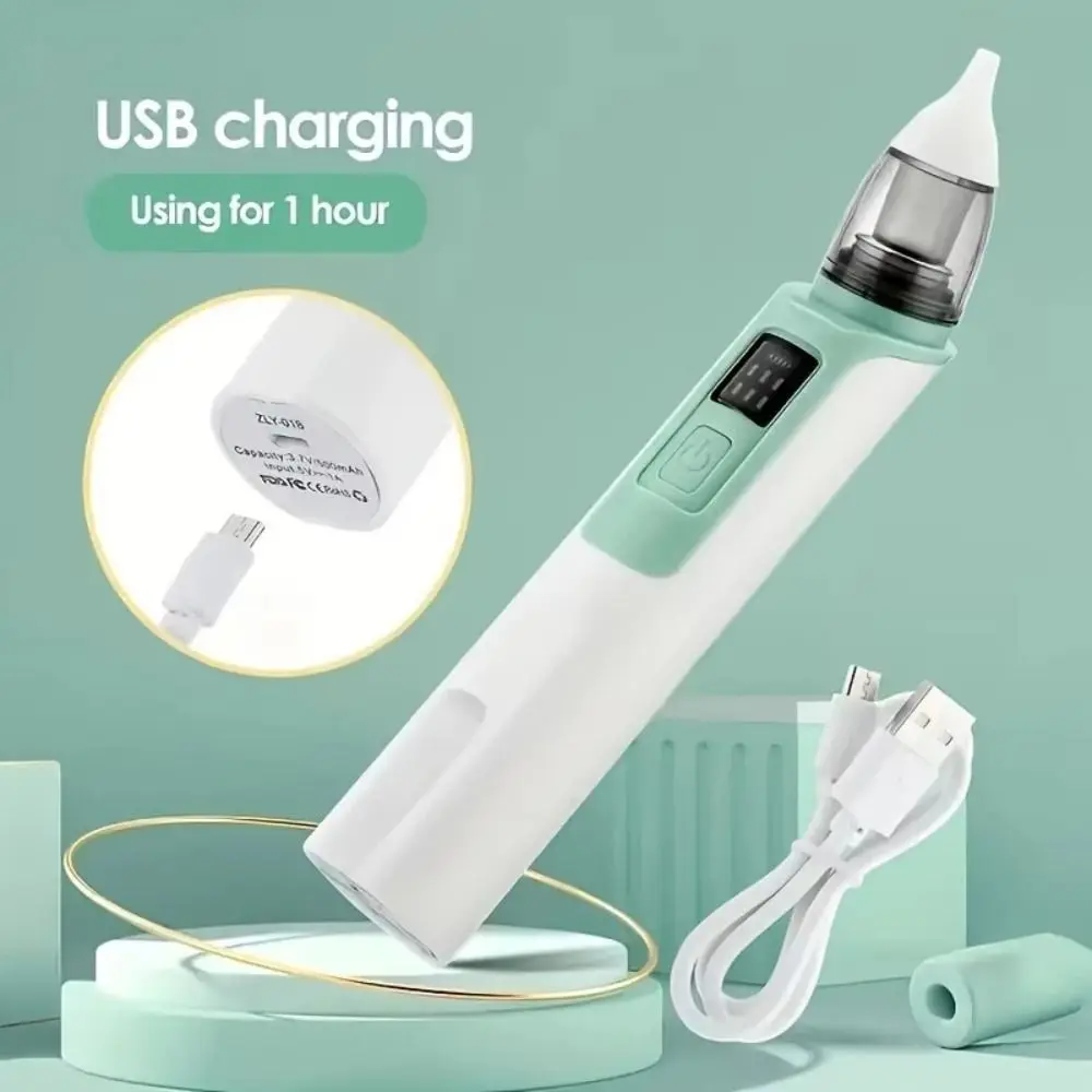 Aspirador Nasal eléctrico para bebé, inhalador Nasal silencioso con carga USB para bebé, extracción Nasal, rinitis, limpiador de nariz de seguridad para recién nacidos - imagen 3