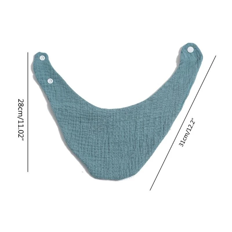 Babero triangular de algodón para bebé recién nacido - imagen 5