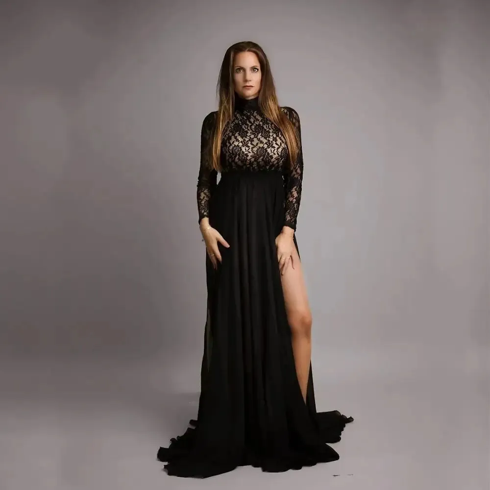 Conjunto de vestido y mono para fotografía de maternidad, conjunto de vestido para sesión de fotos de embarazo, mono elástico, 2024 - imagen 5