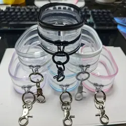 Caja de almacenamiento de cables de datos con cubierta protectora redonda, bolsa de almacenamiento portátil para viajes al aire libre, caja organizadora transparente multifuncional, 1 Uds.