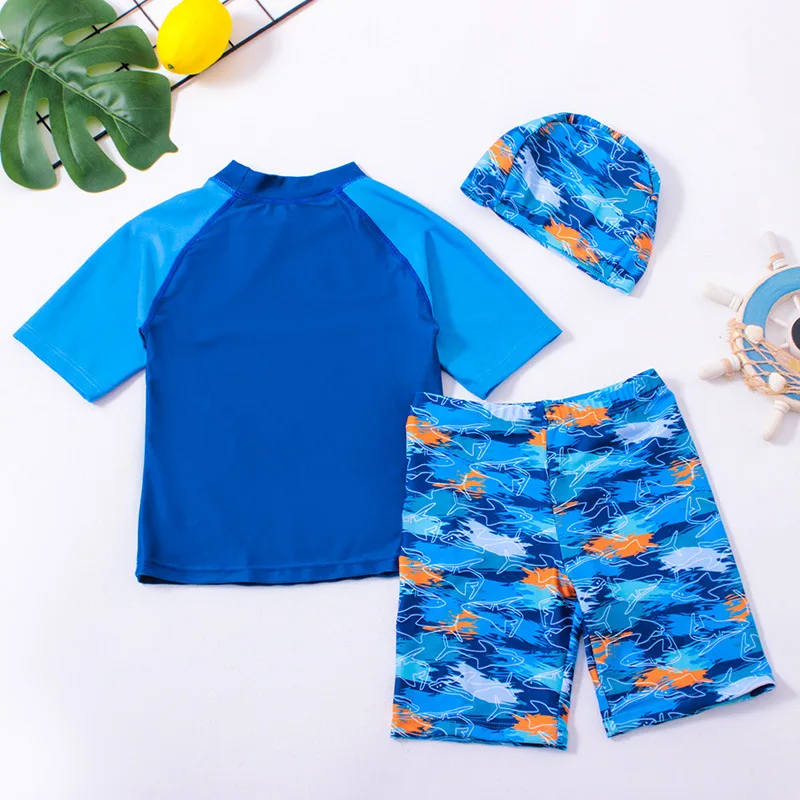 Bañador tiburón para niño – Traje de baño corto infantil - imagen 2
