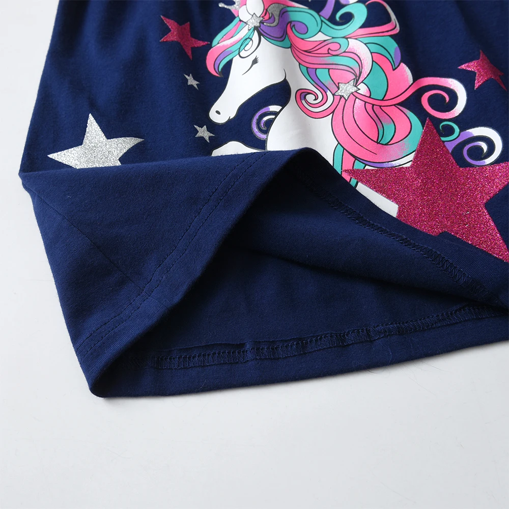 Vestido de niña unicornio con mangas voladoras DXTON verano - imagen 2