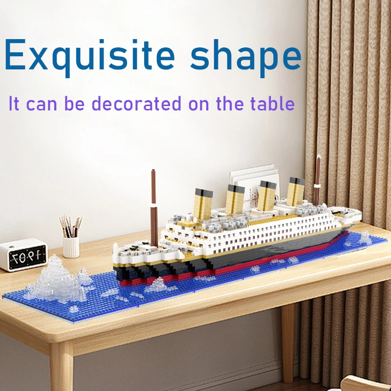 Bloques de construcción del Titanic – Juguete para niños y niñas - imagen 4