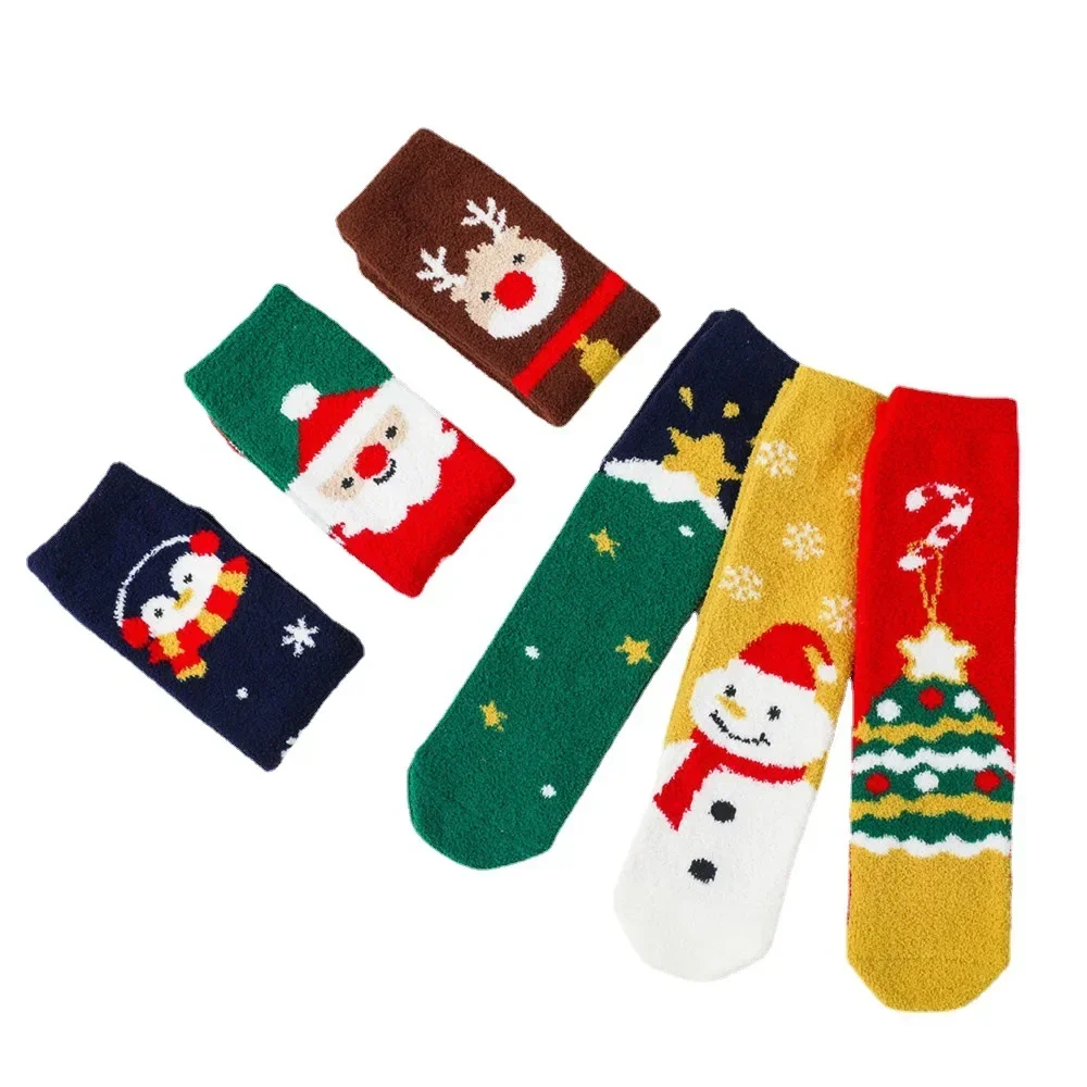Calcetines de terciopelo coral para niños – suaves y cómodos