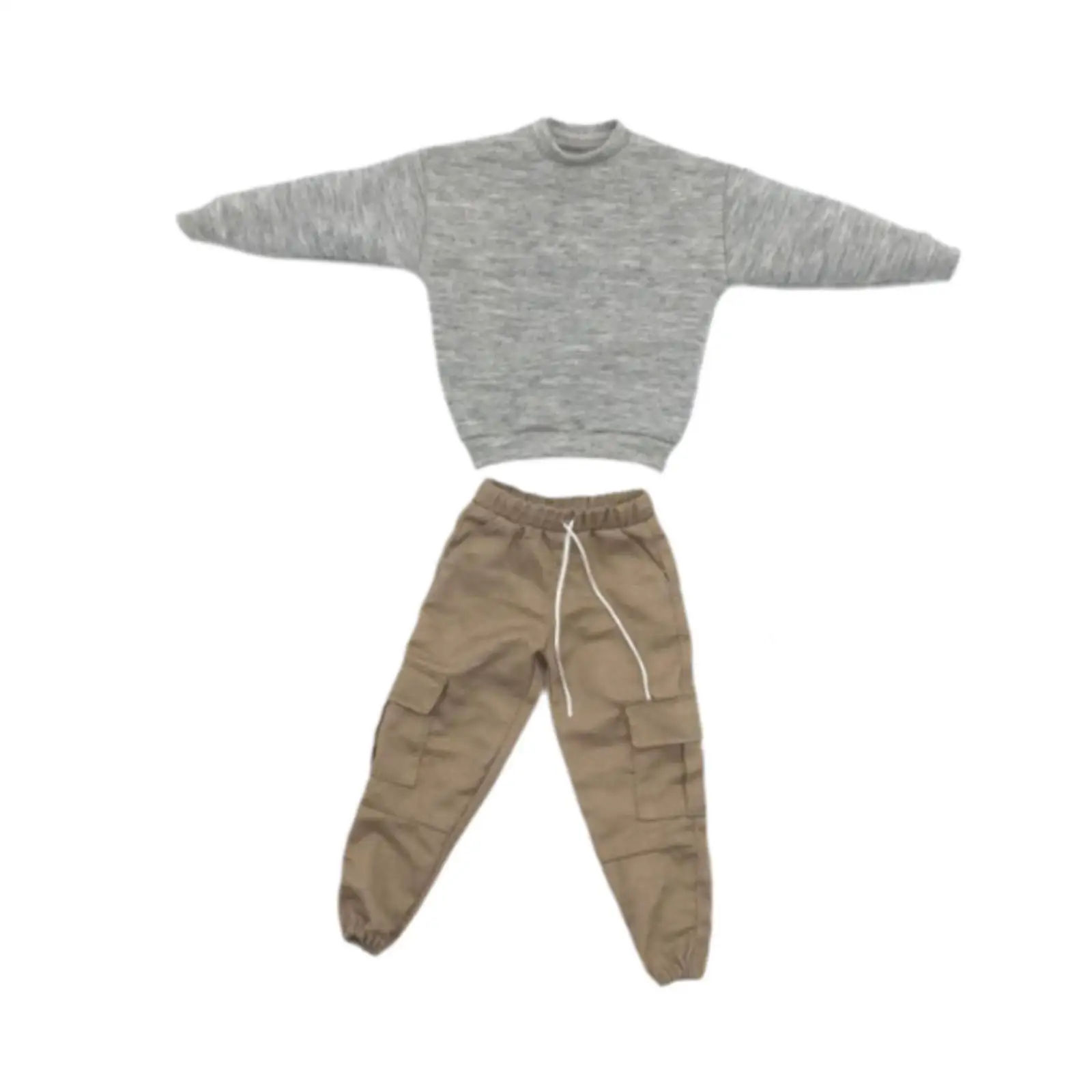 1/6 Scale Men Figure Sweatshirts and Pants Costume Handmade Doll Clothes for 12 inch Dress up Male Figures Accs