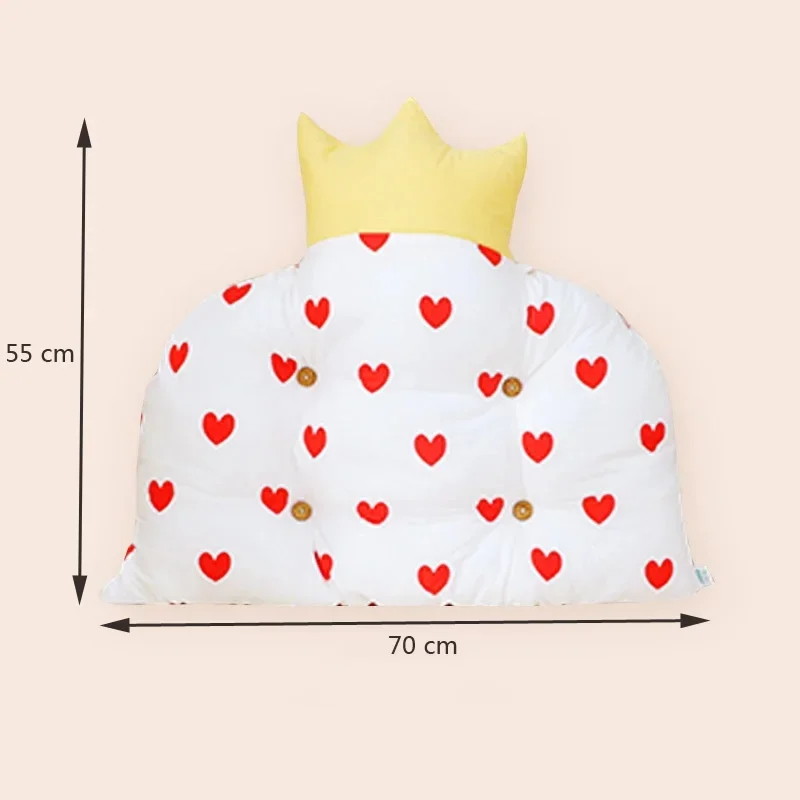 Cojín grueso anticolisión para cabecera de bebé, ropa de cama para niños, parachoques en forma de corona, cojín de cama suave y agradable para la piel para bebé - imagen 4