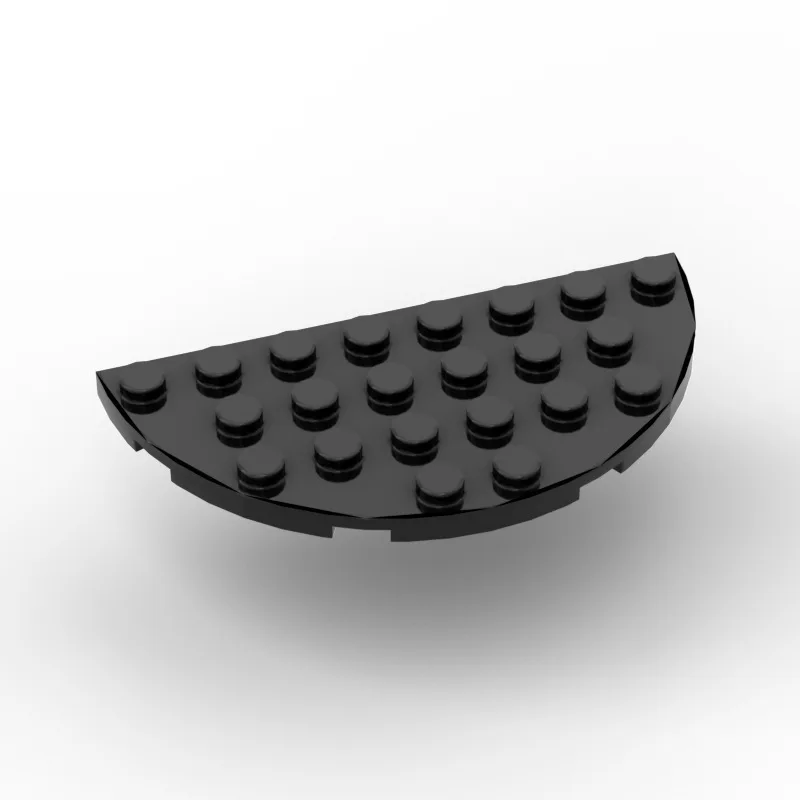 40 Uds piezas MOC 22888 placa redonda medio esquina 4x8 ladrillos compatibles DIY montar bloques de construcción partícula chico cerebro juguete para regalo - imagen 2