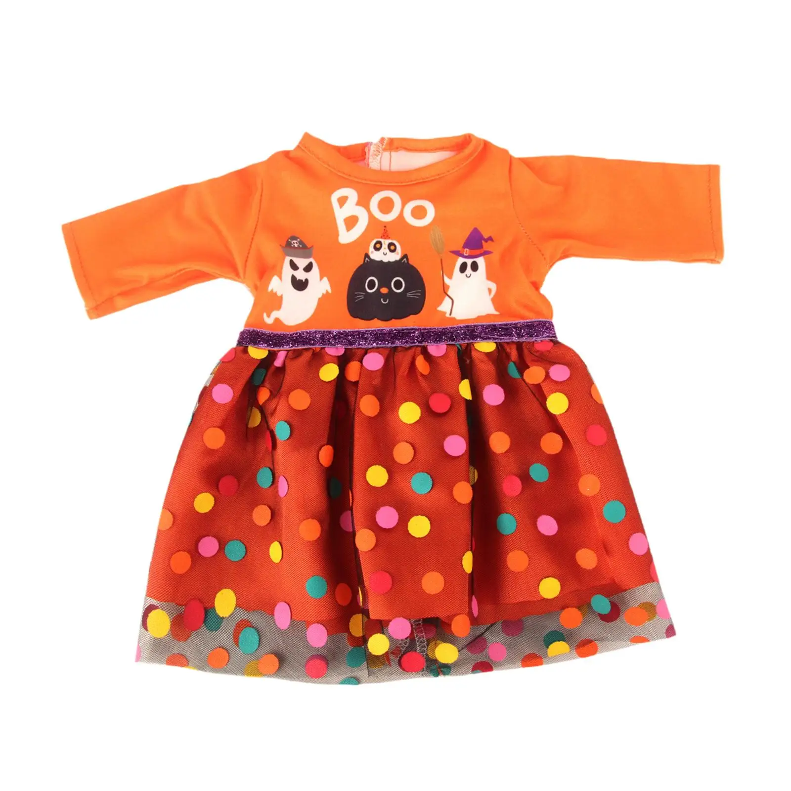 18 inch Doll Clothes Halloween Doll Costume, Party Dress, Doll Accessories for