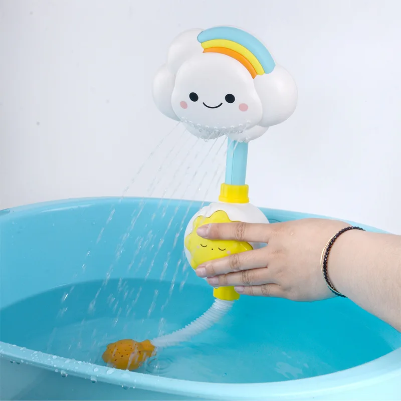Juguetes de baño para niños, juego de agua para bebés, modelo de nubes, grifo de ducha, juguete de pulverización de agua para niños, rociador de chorro, juguete para bebés - imagen 3
