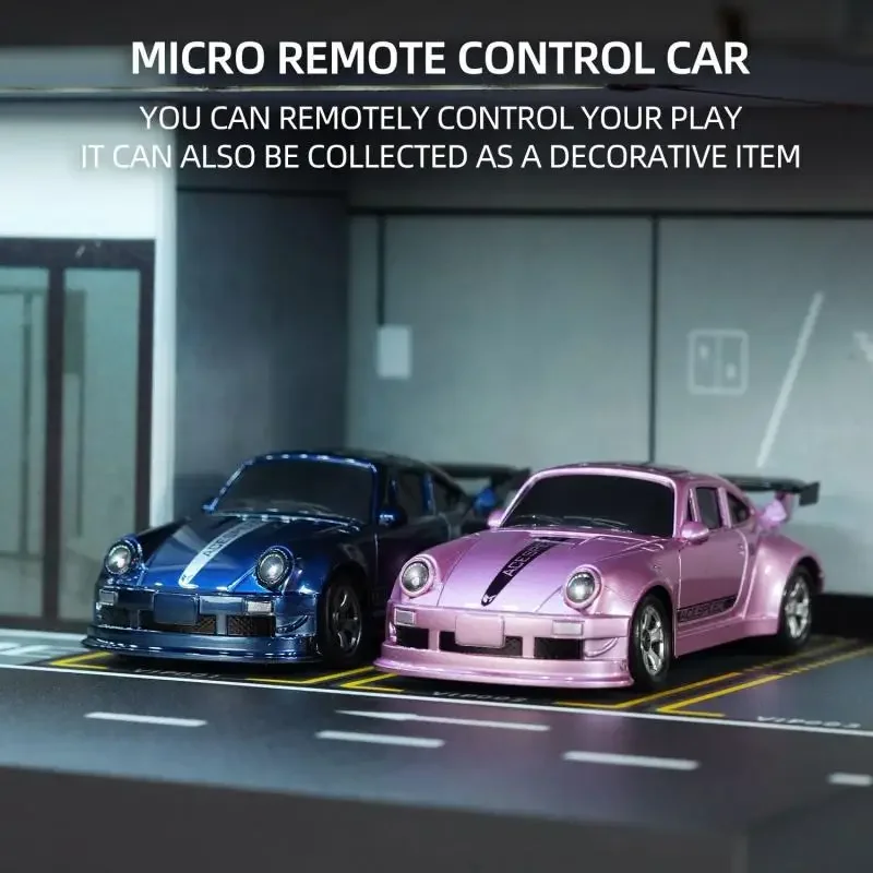 Coche mini drift radiocontrol con luces LED – Juguete de carreras - imagen 2