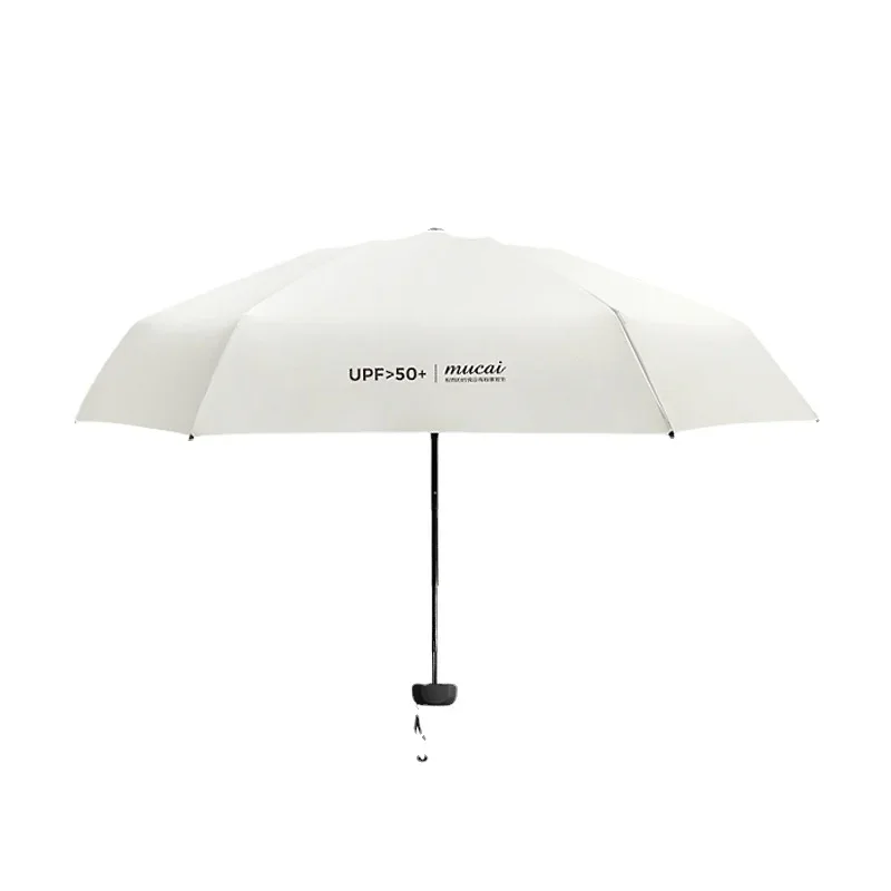 Mini paraguas portátil UV sombrilla protector solar plano 5 pliegues paraguas salida viajar - imagen 4